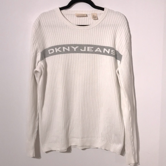 DKNY Y2K ribbed logo cotton long sleeve - Picture 1 of 9